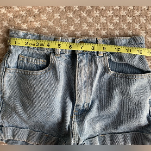 High Waisted denim cuffed shorts - Picture 8 of 8